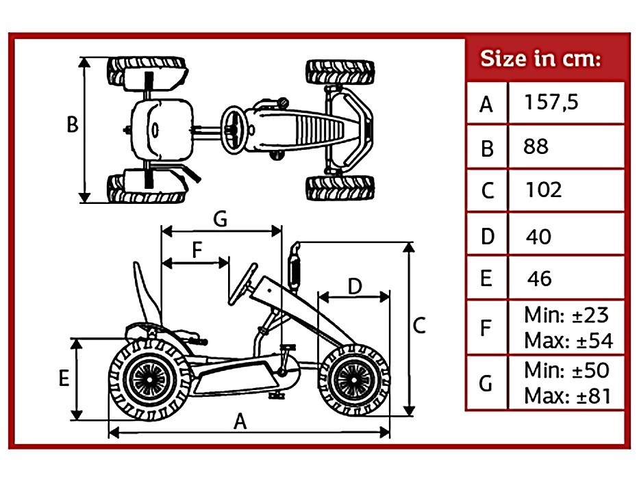 BERG XL Case IH Trac BFR-3 Go Kart