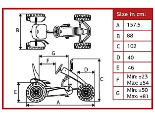 BERG XL Case IH Trac BFR-3 Go Kart