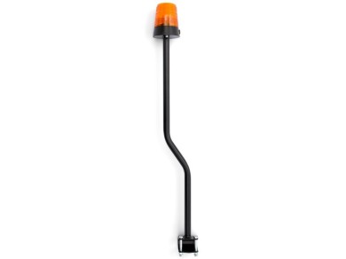 BERG Flashing Orange Warning Light on Pole